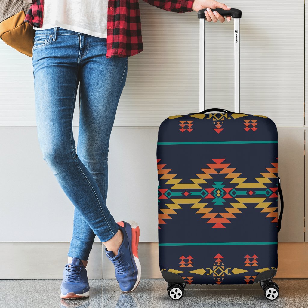 Southwest American Design Themed Print Luggage Cover Protector