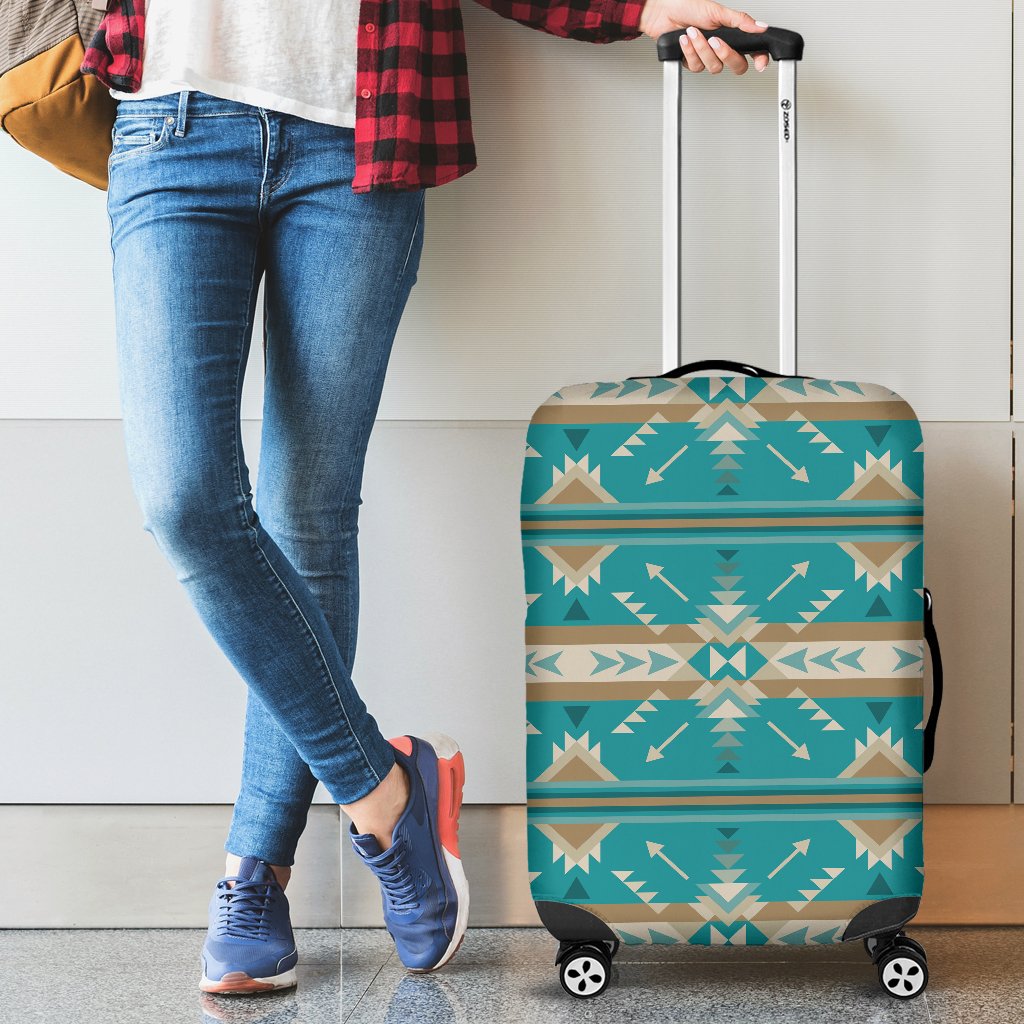Southwest Native Design Themed Print Luggage Cover Protector