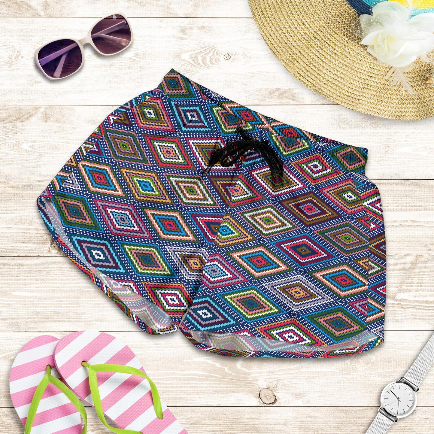 Southwestern Design Women Shorts-JTAMIGO.COM