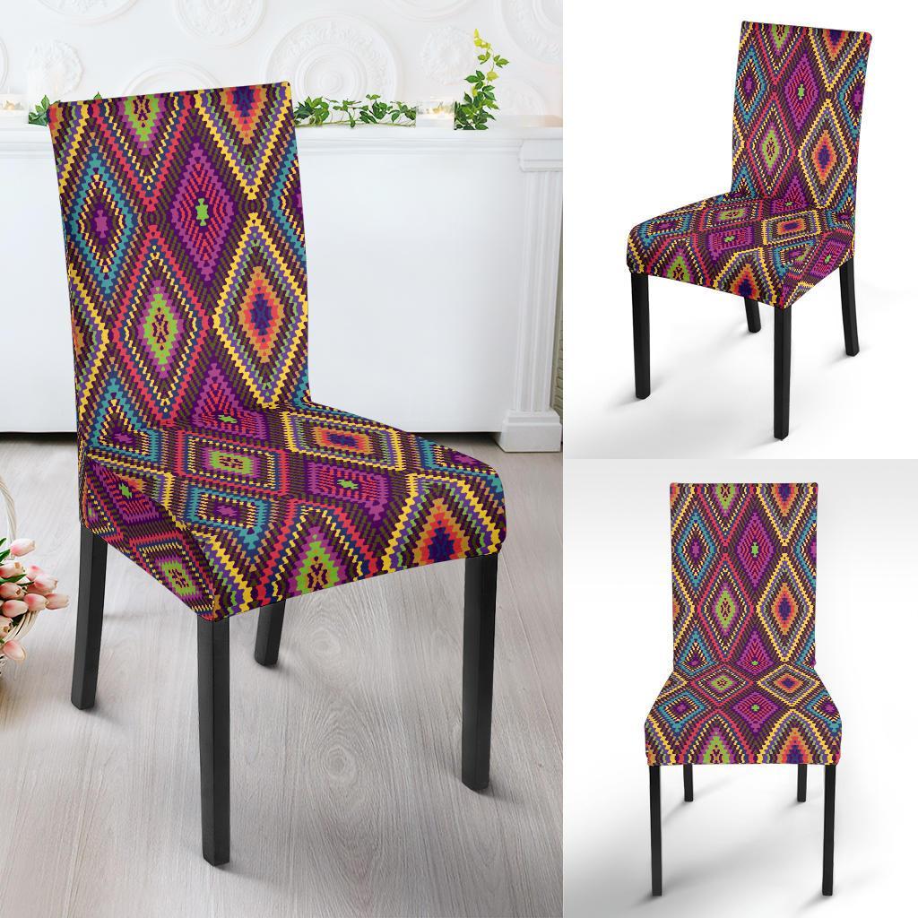 Southwestern Print Dining Chair Slipcover-JTAMIGO.COM