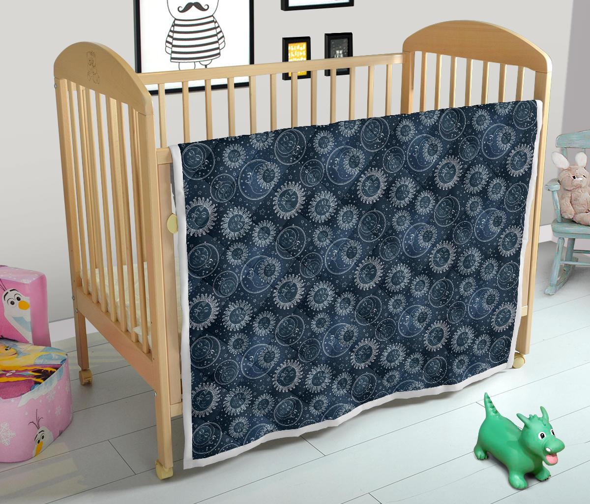 Sun Moon Tattoo Design Themed Print Premium Quilt-JTAMIGO.COM