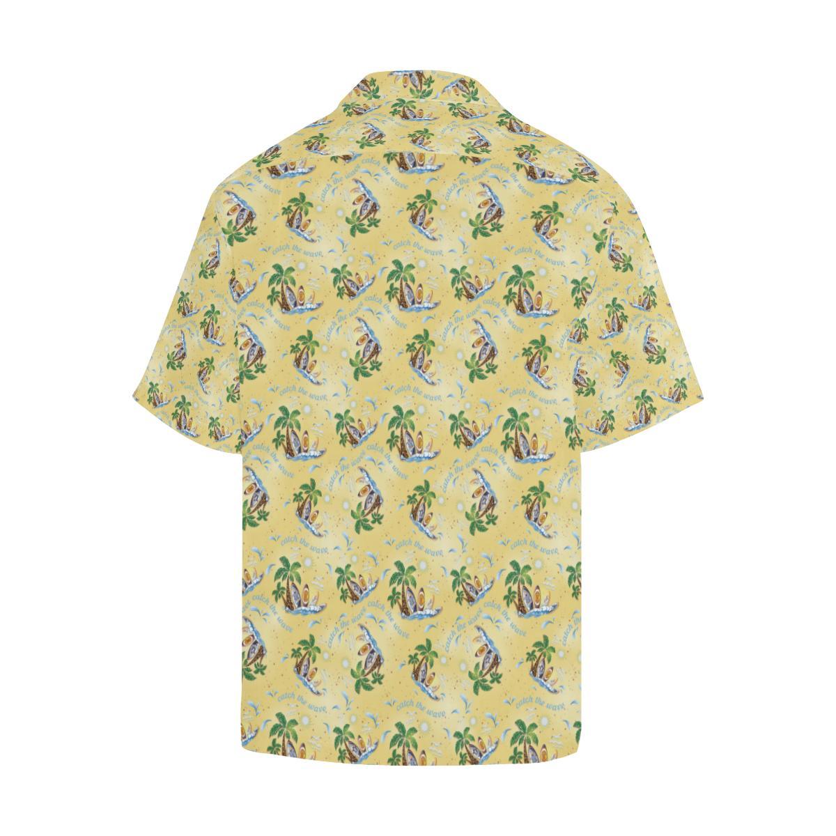 Surf Catch the Wave Design Men Aloha Hawaiian Shirt