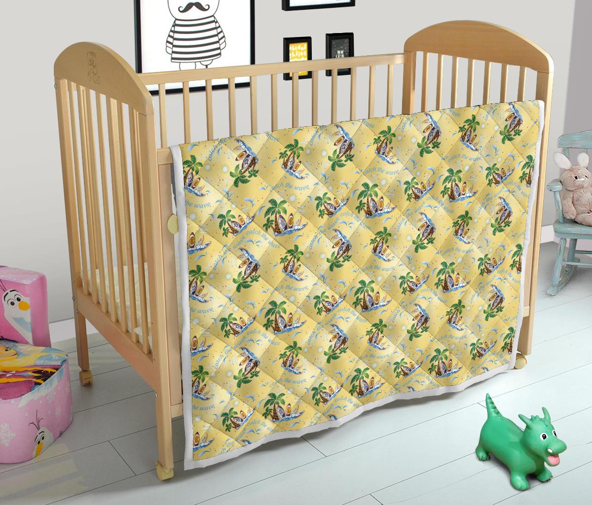 Surf Catch the Wave Design Premium Quilt-JTAMIGO.COM