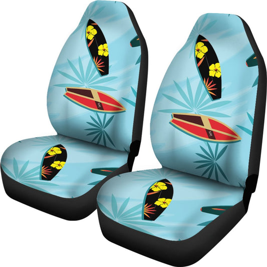 Surfboard Themed Pattern Universal Fit Car Seat Covers