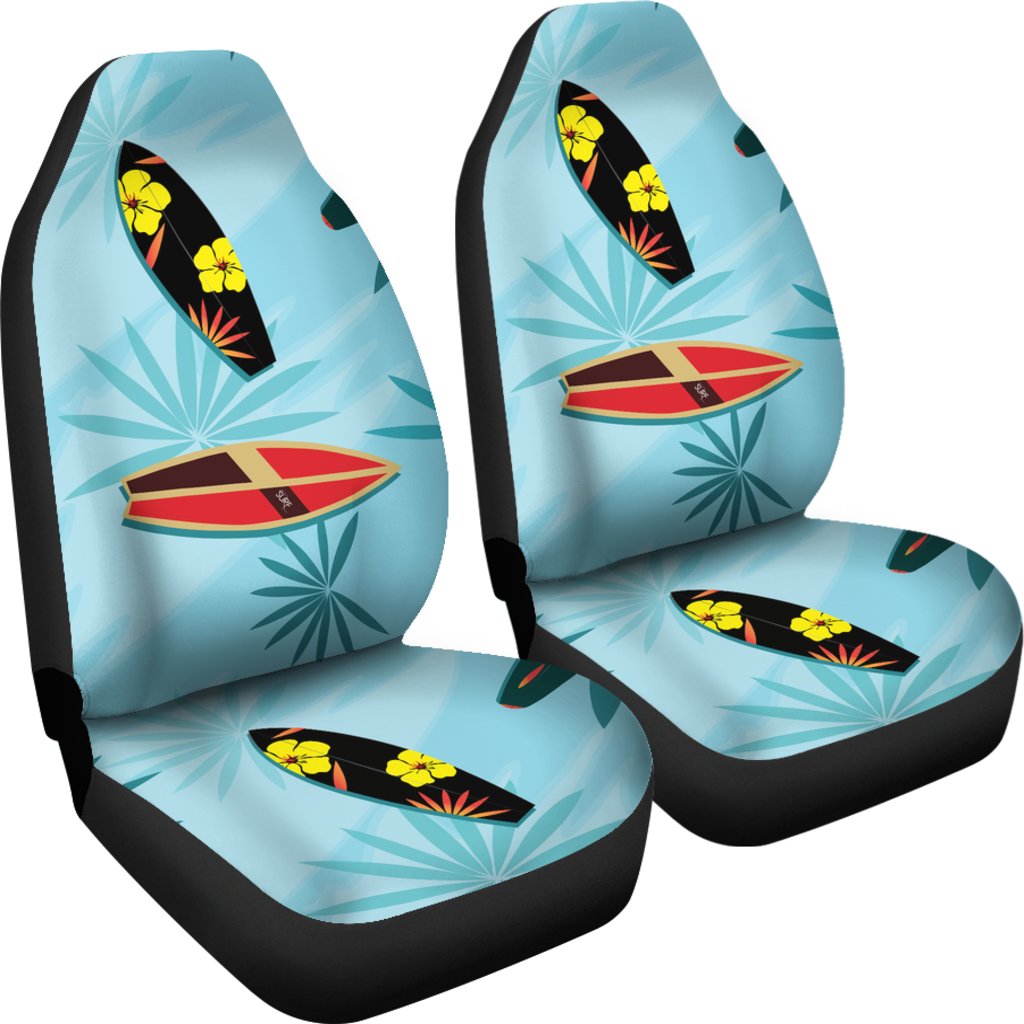 Surfboard Themed Pattern Universal Fit Car Seat Covers