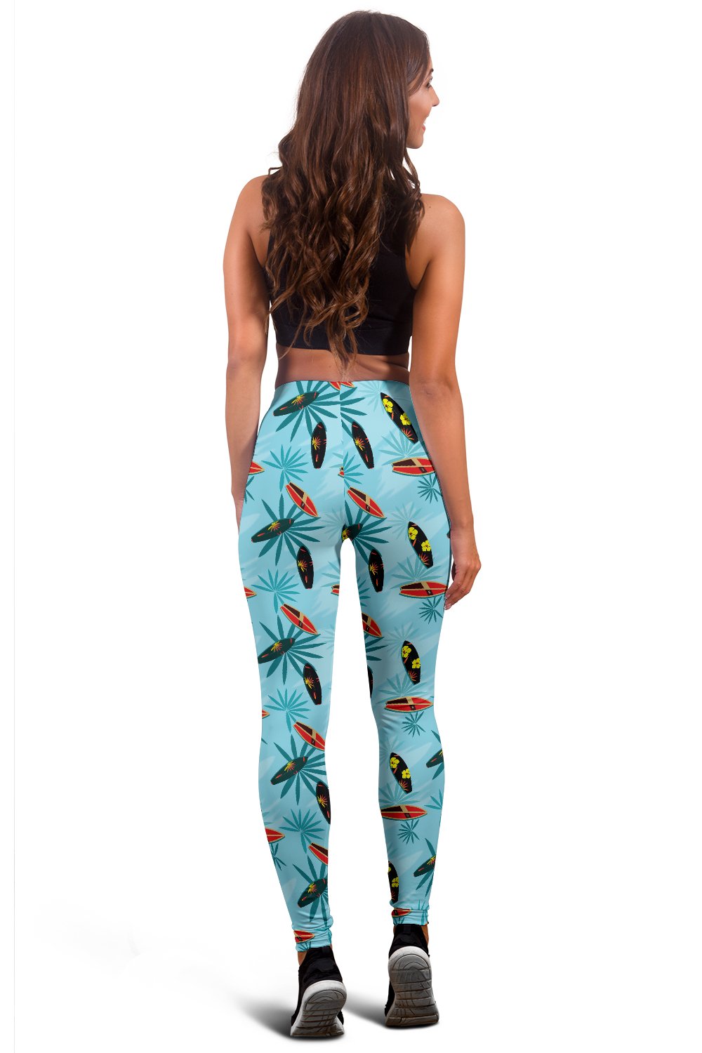 Surfboard Themed Pattern Women Leggings