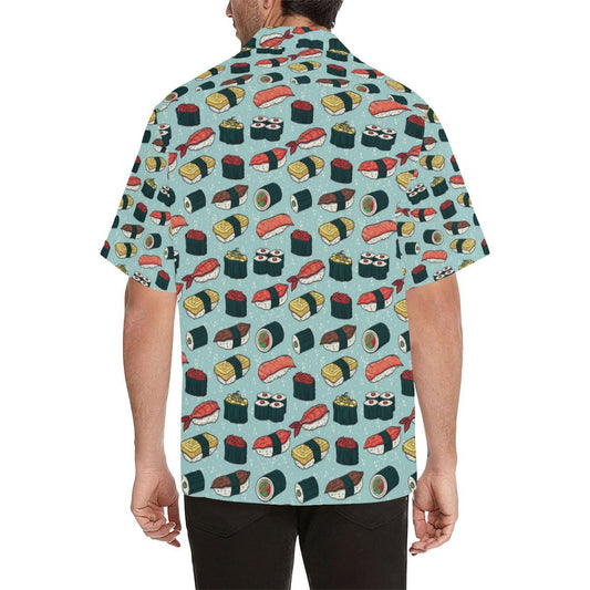 Sushi Pattern Design Men Aloha Hawaiian Shirt