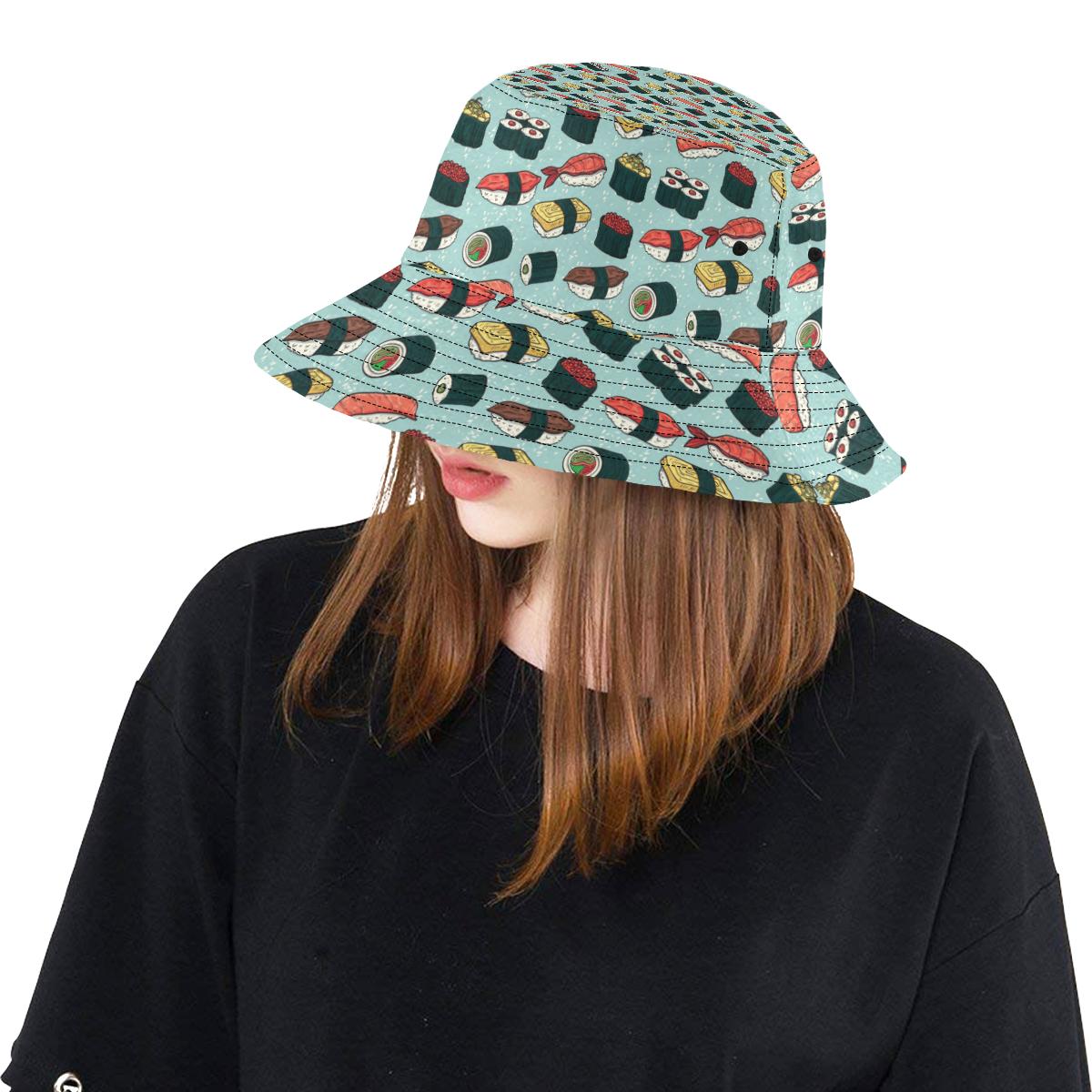 Sushi Pattern Design Unisex Bucket Hat