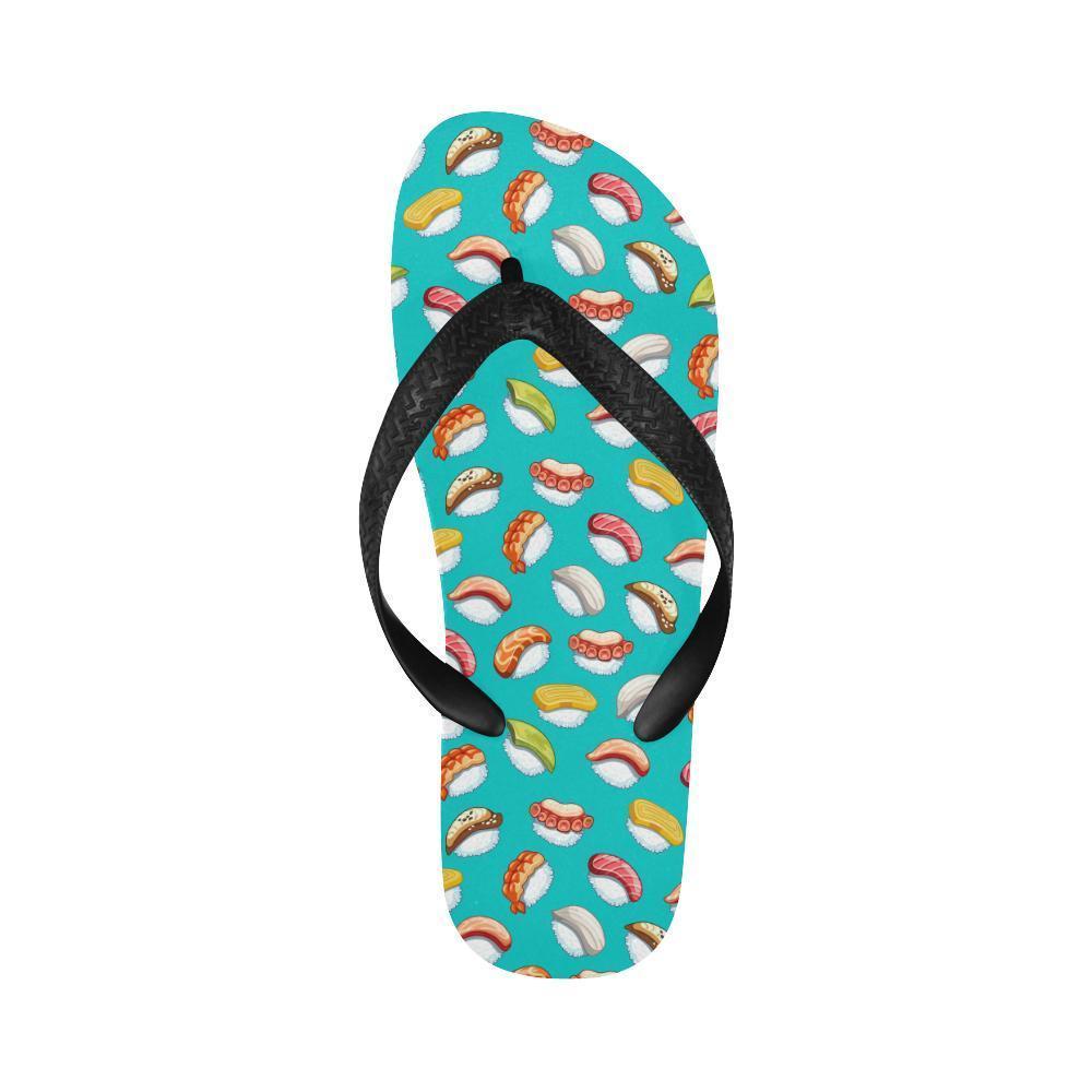 Sushi Themed Print Flip Flops-JTAMIGO.COM