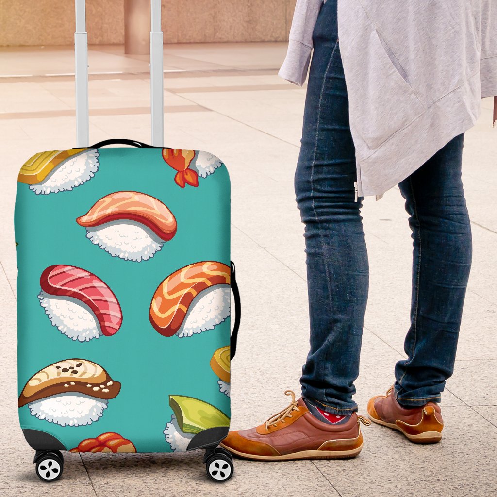 Sushi Themed Print Luggage Cover Protector