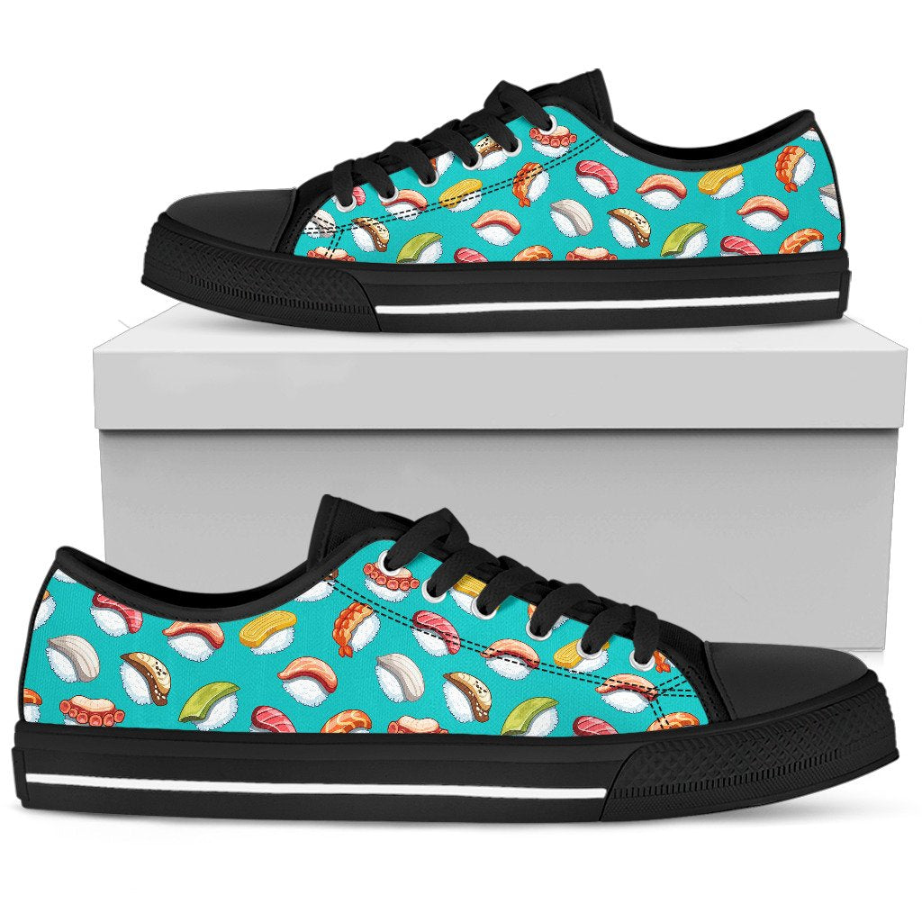 Sushi Themed Print Women Low Top Shoes-JTAMIGO.COM