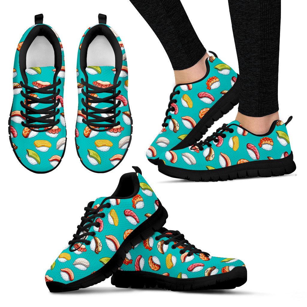 Sushi Themed Print Women Sneakers Shoes