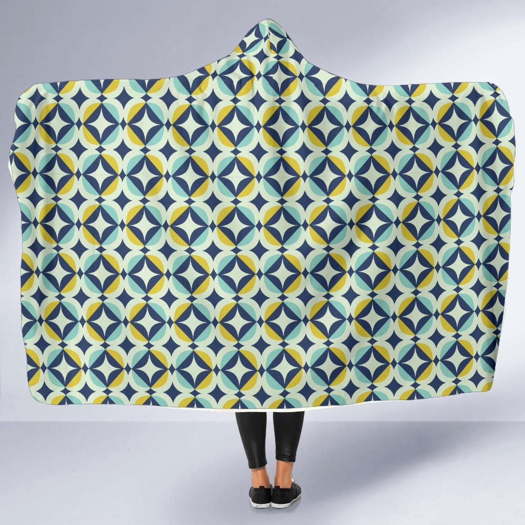 Swedish Design Pattern Hooded Blanket-JTAMIGO.COM