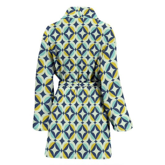 Swedish Design Pattern Women Bath Robe-JTAMIGO.COM