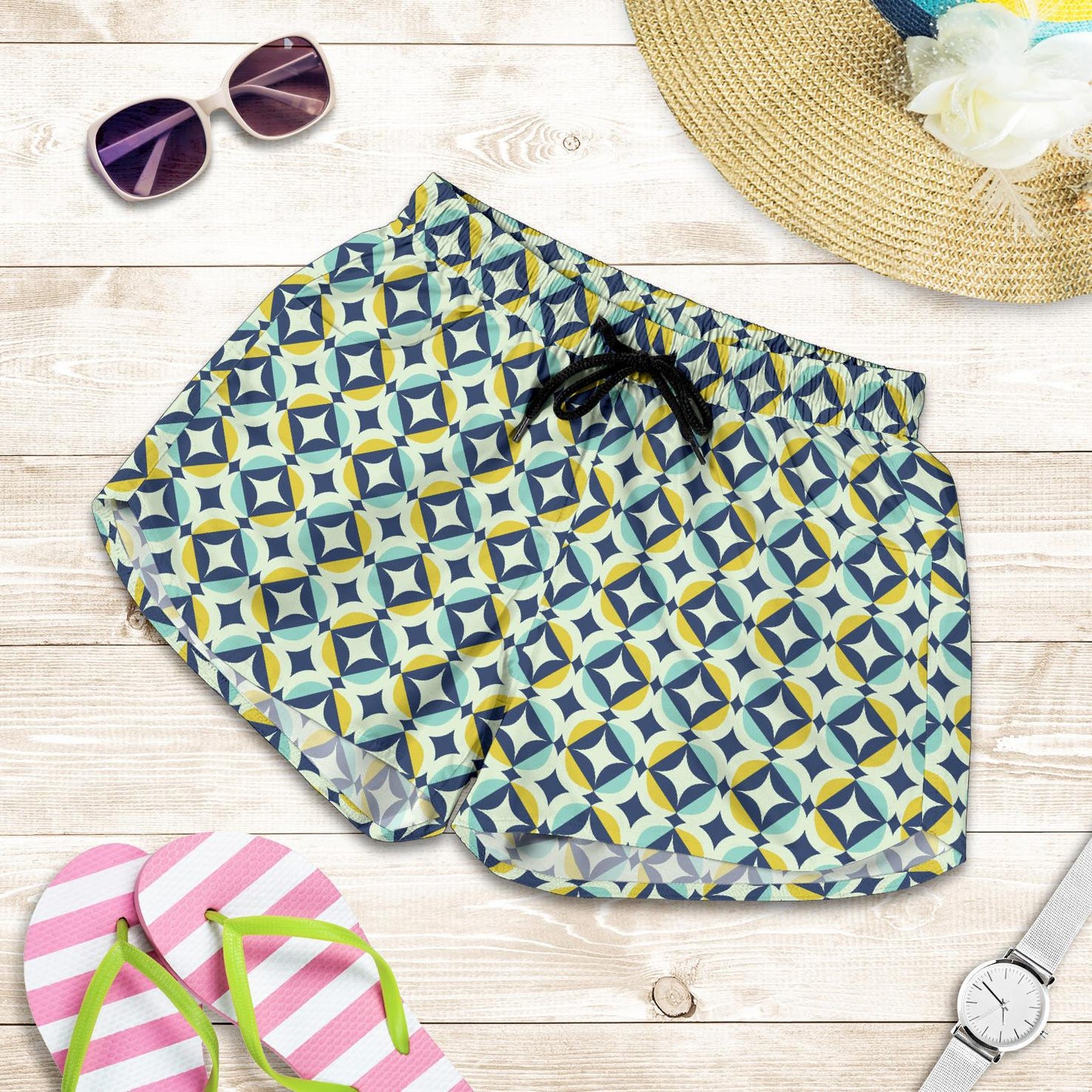 Swedish Design Pattern Women Shorts-JTAMIGO.COM