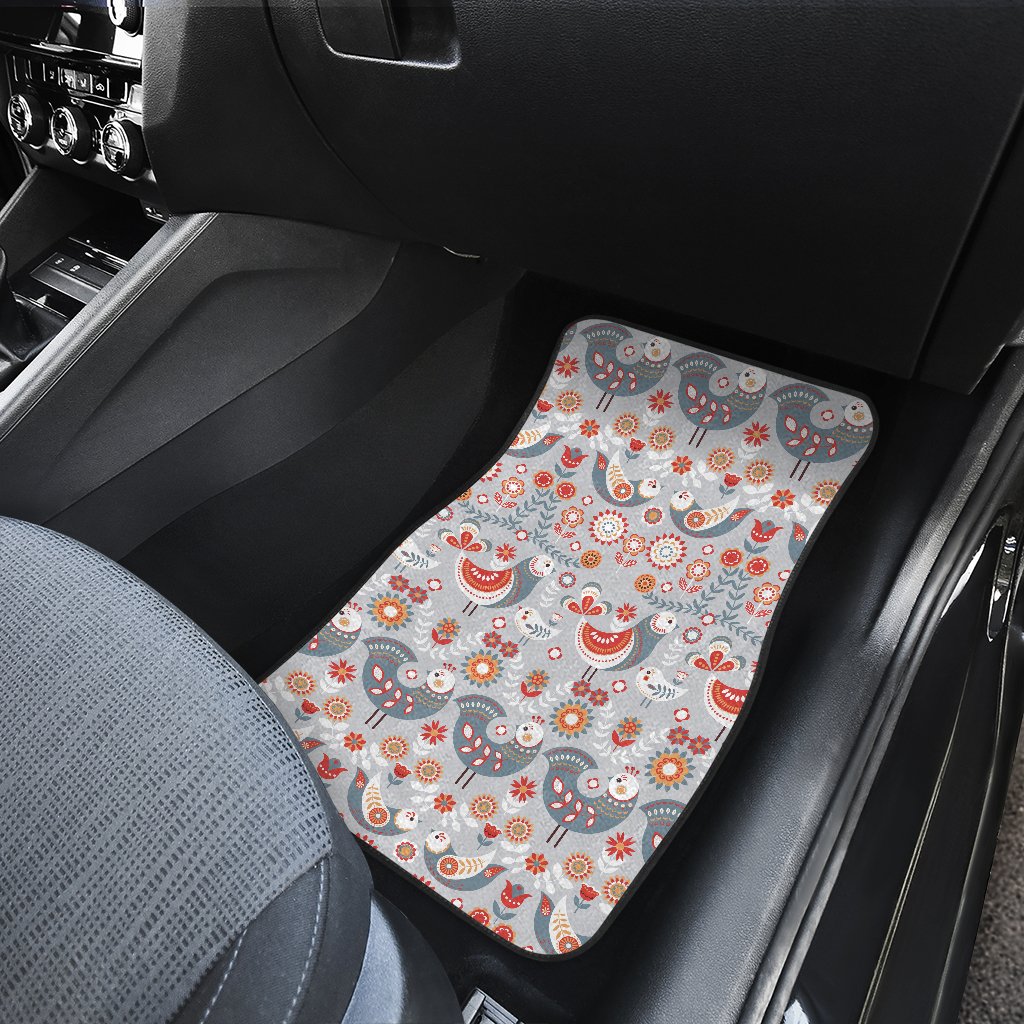 Swedish Nordic Design Print Car Floor Mats