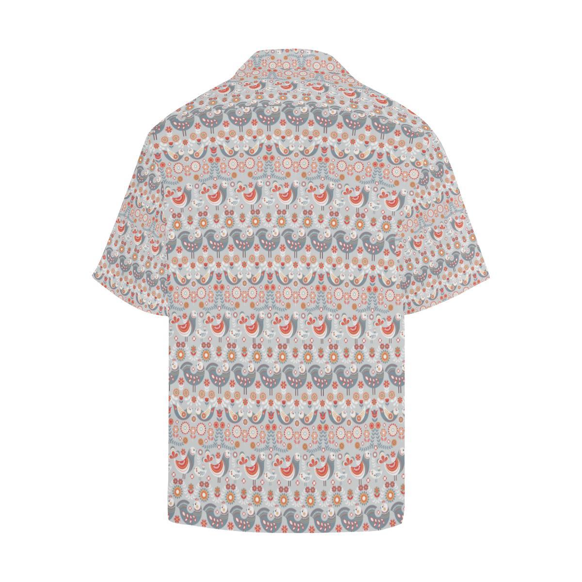 Swedish Nordic Design Print Men Aloha Hawaiian Shirt