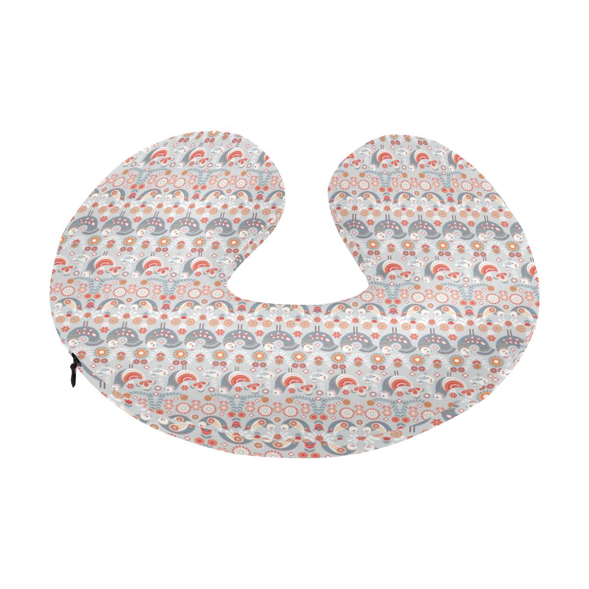 Swedish Nordic Design Print U-Shaped Travel Neck Pillow-JTAMIGO.COM