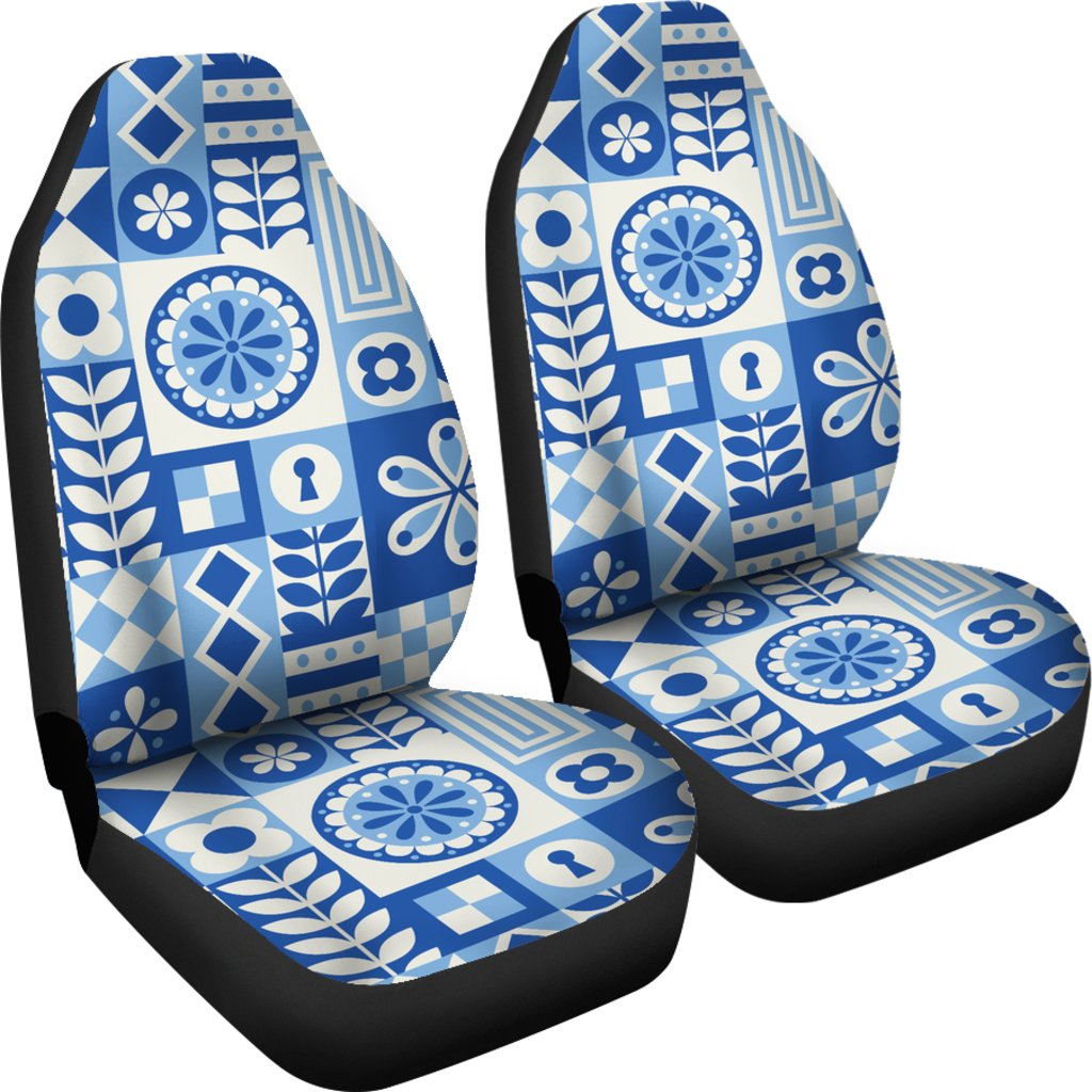 Swedish Print Pattern Universal Fit Car Seat Covers