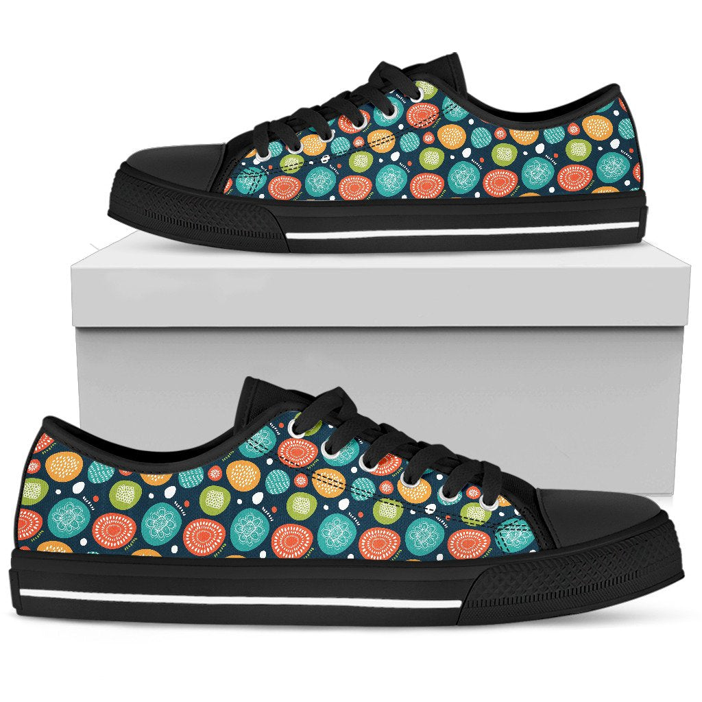 Swedish Themed Design Women Low Top Shoes-JTAMIGO.COM