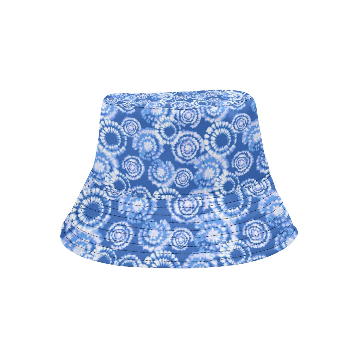 Tie Dye Blue Design Print Unisex Bucket Hat
