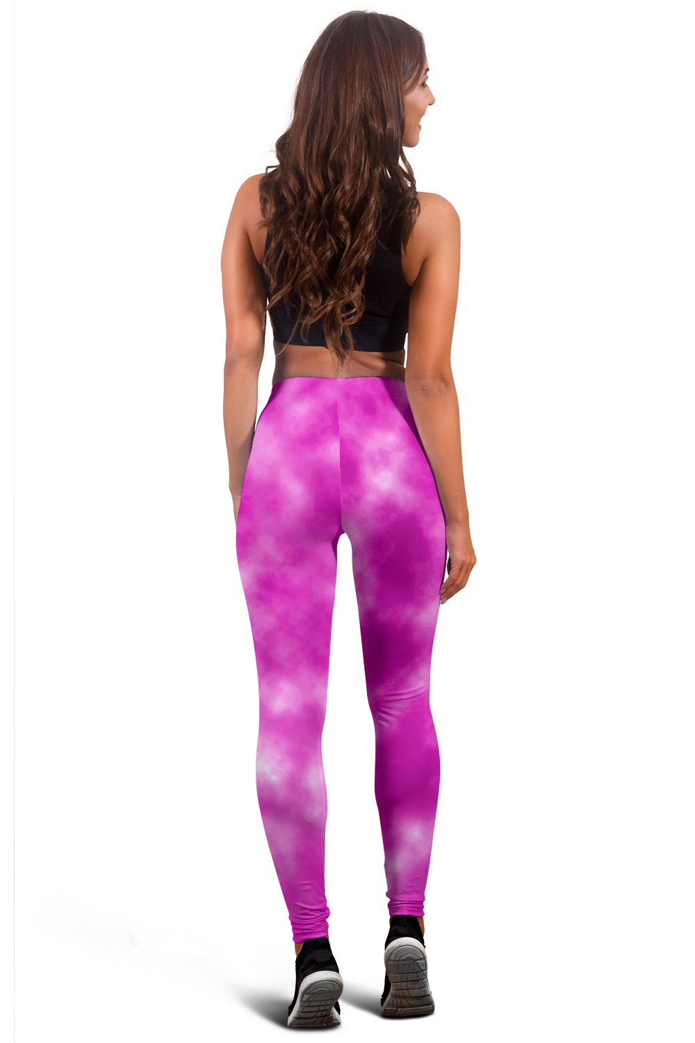 Tie Dye Pink Design Print Women Leggings