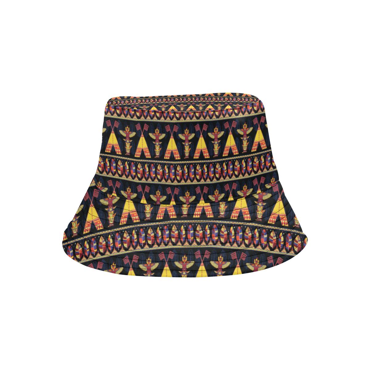Totem Pole Design Unisex Bucket Hat