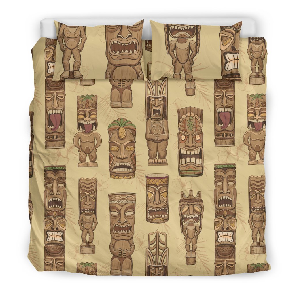 Totem Tiki Style Themed Design Duvet Cover Bedding Set