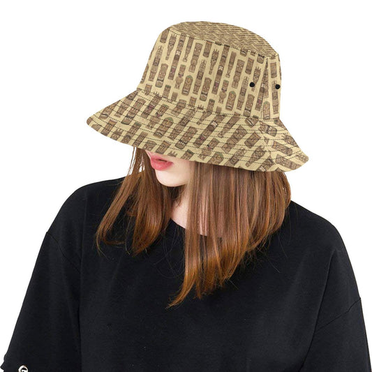 Totem Tiki Style Themed Design Unisex Bucket Hat