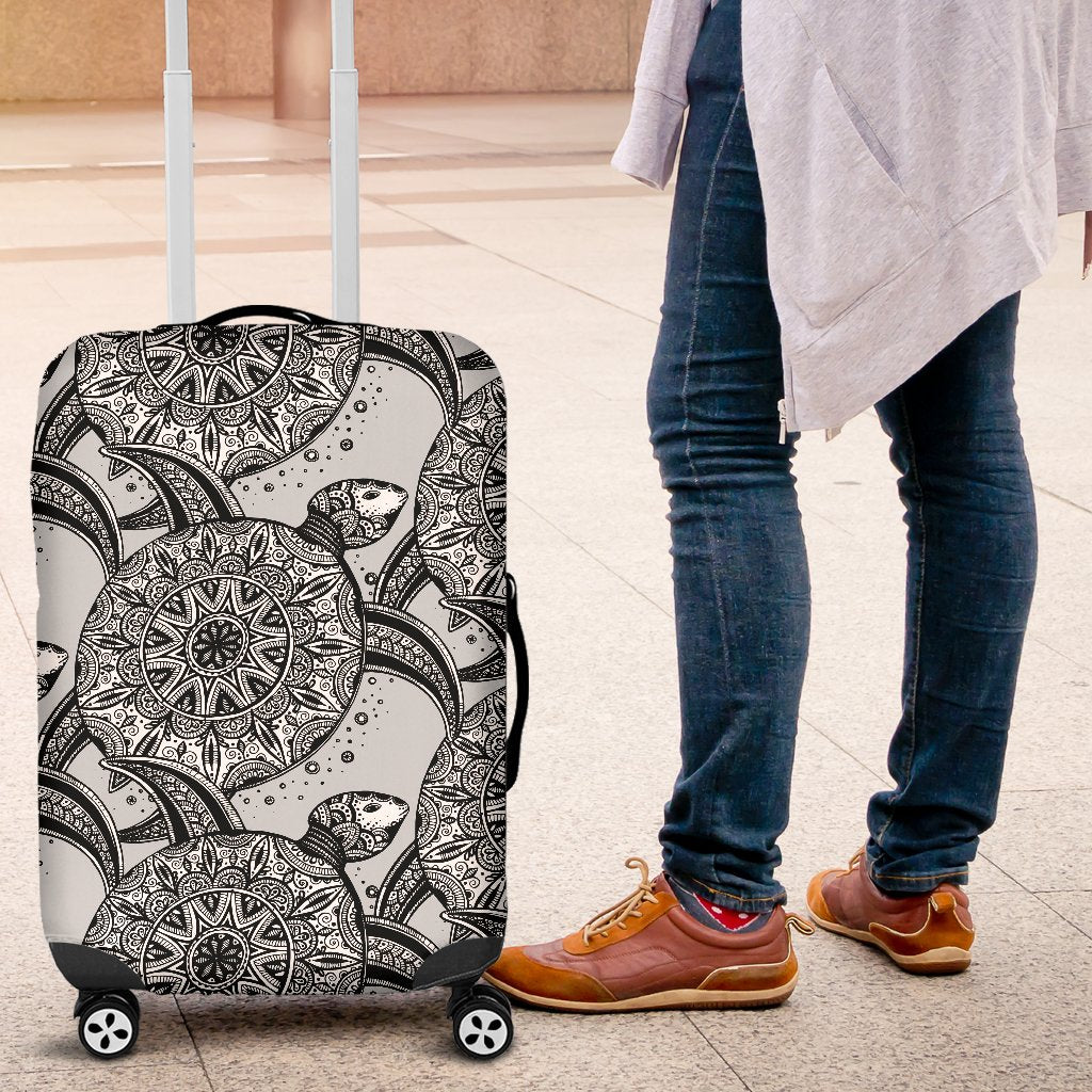 Tribal Turtle Polynesian Themed Print Luggage Cover Protector