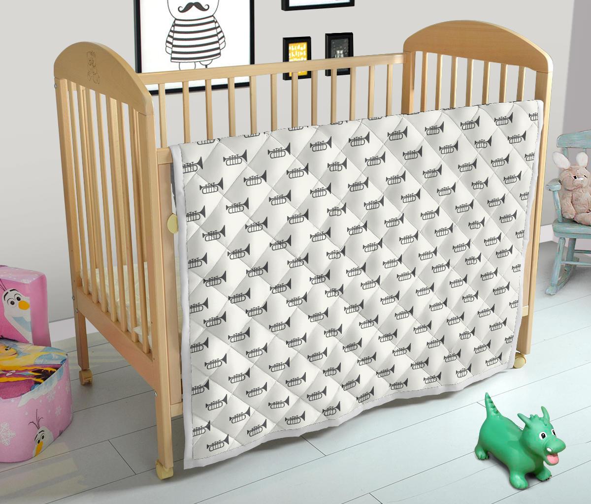 Trumpet Pattern Themed Print Premium Quilt-JTAMIGO.COM