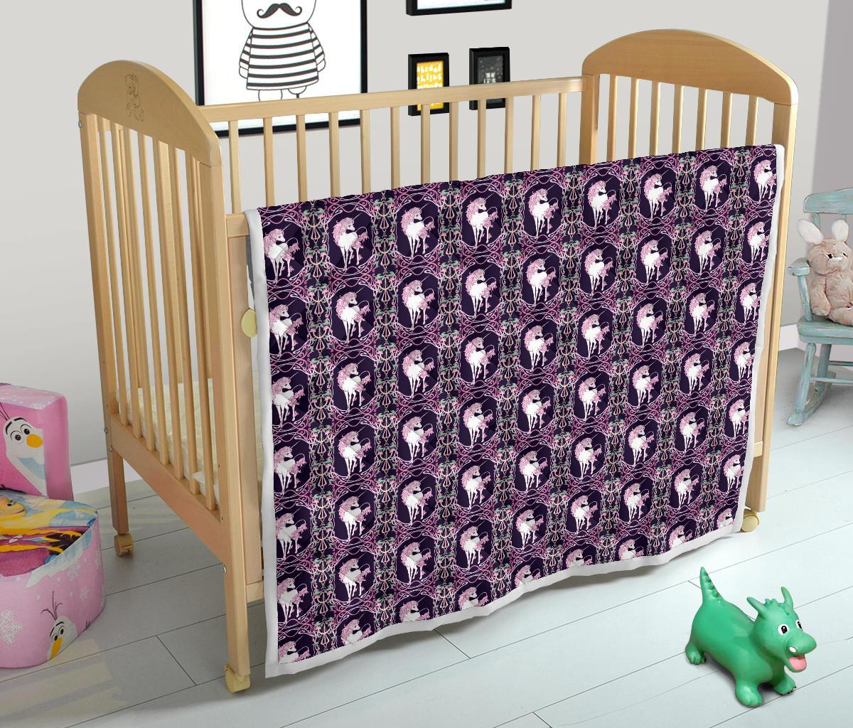 Unicorn Fantastic Flower Premium Quilt-JTAMIGO.COM