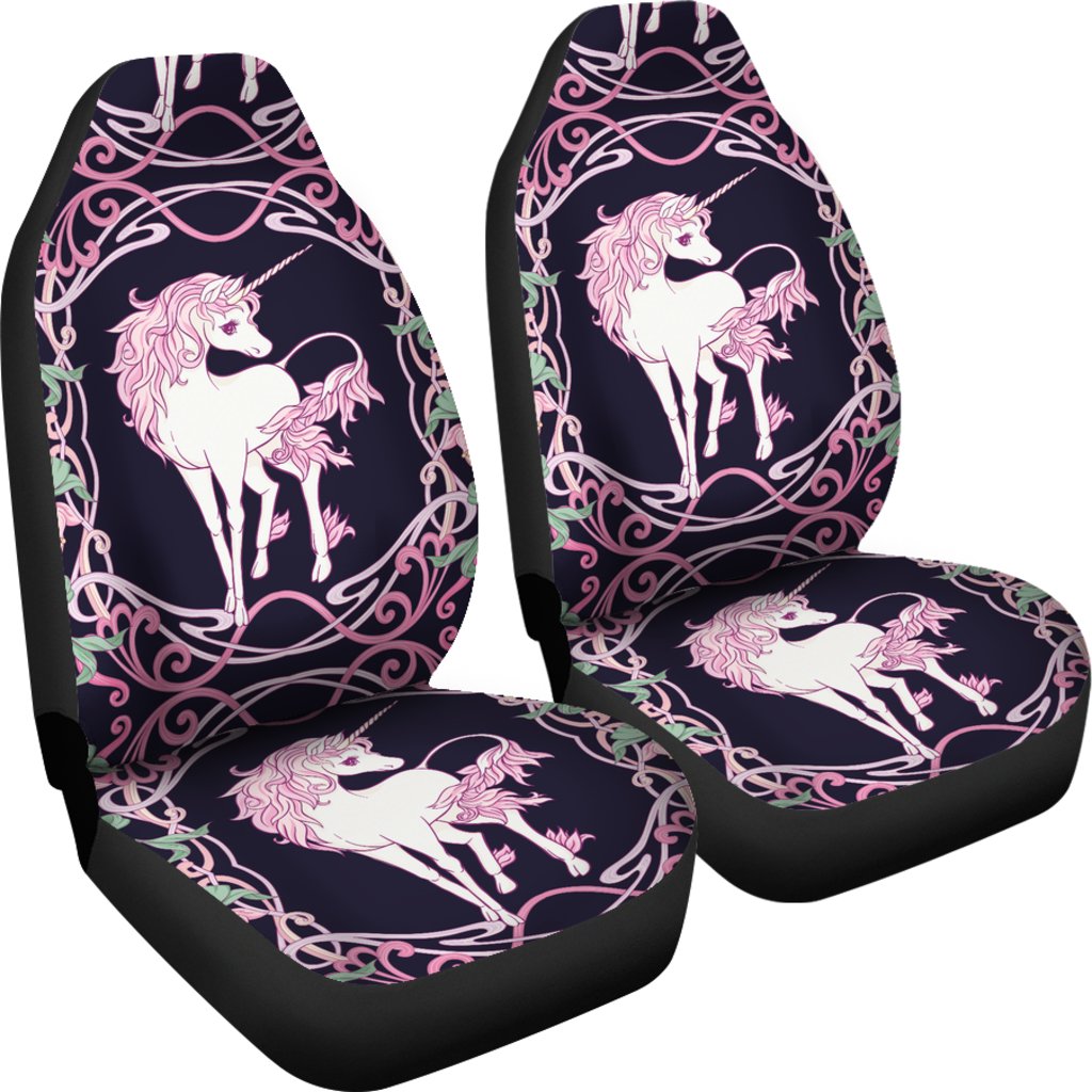 Unicorn Fantastic Flower Universal Fit Car Seat Covers
