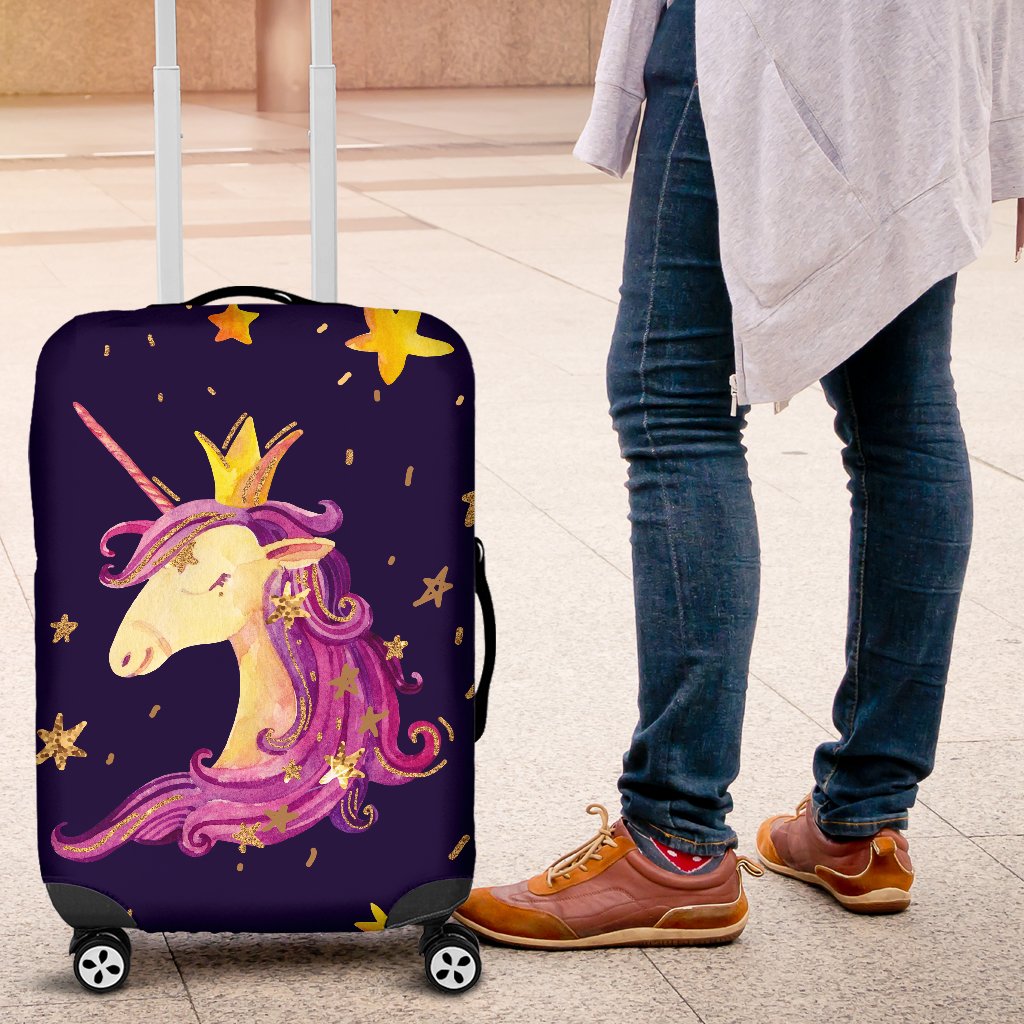 Unicorn Princess Star Sparkle Luggage Cover Protector