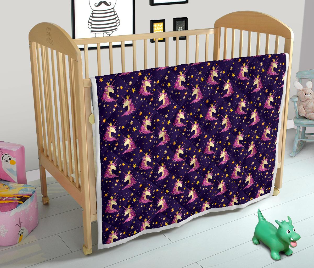 Unicorn Princess Star Sparkle Premium Quilt-JTAMIGO.COM