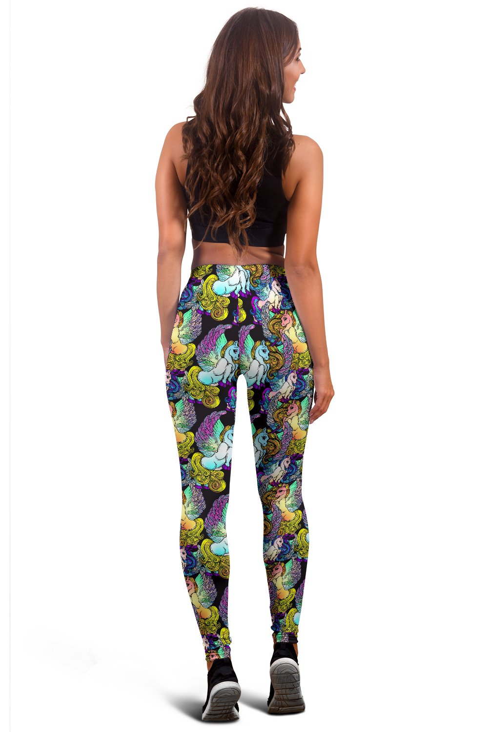 Unicorn With Wings Print Pattern Women Leggings