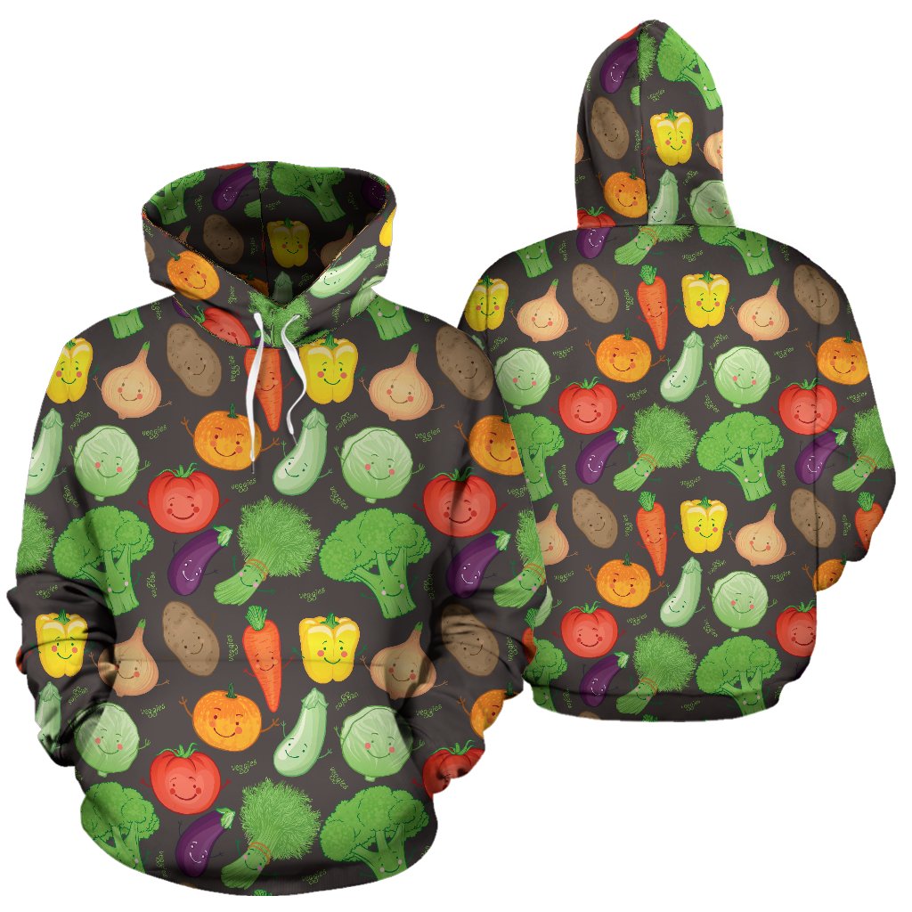 Vegan Funny Themed Design Print Pullover Hoodie