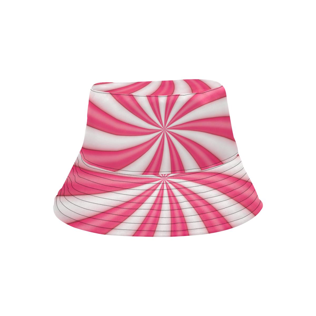Vortex Twist Swirl Candy Print Unisex Bucket Hat
