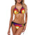 Vortex Twist Swirl Flame Themed Bikini Swimsuit-JTAMIGO.COM