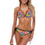 Vortex Twist Swirl Rainbow Design Bikini Swimsuit-JTAMIGO.COM