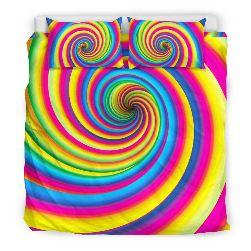 Vortex Twist Swirl Rainbow Design Duvet Cover Bedding Set