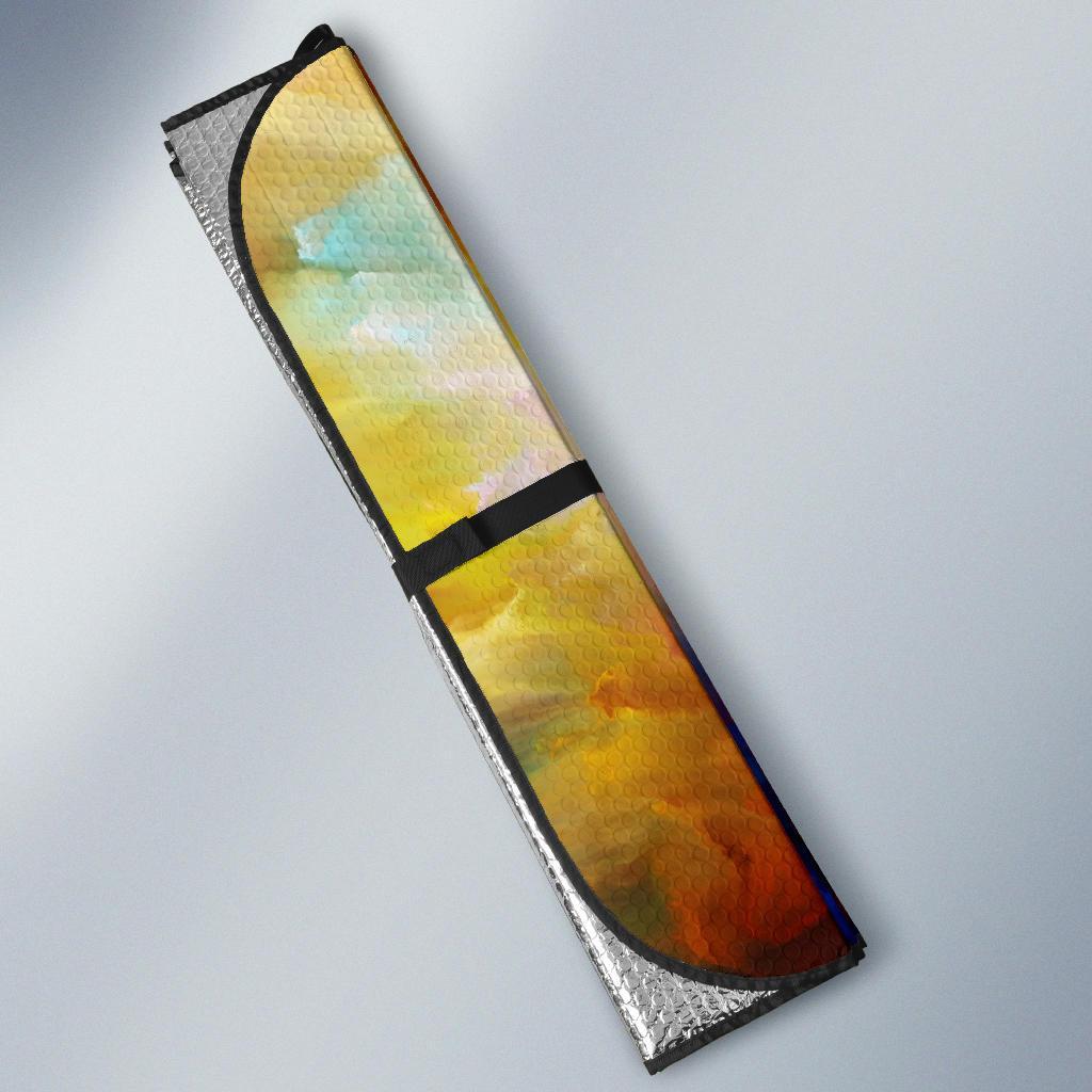 Vortex Twist Swirl Water Color Design Car Sun Shade For Windshield