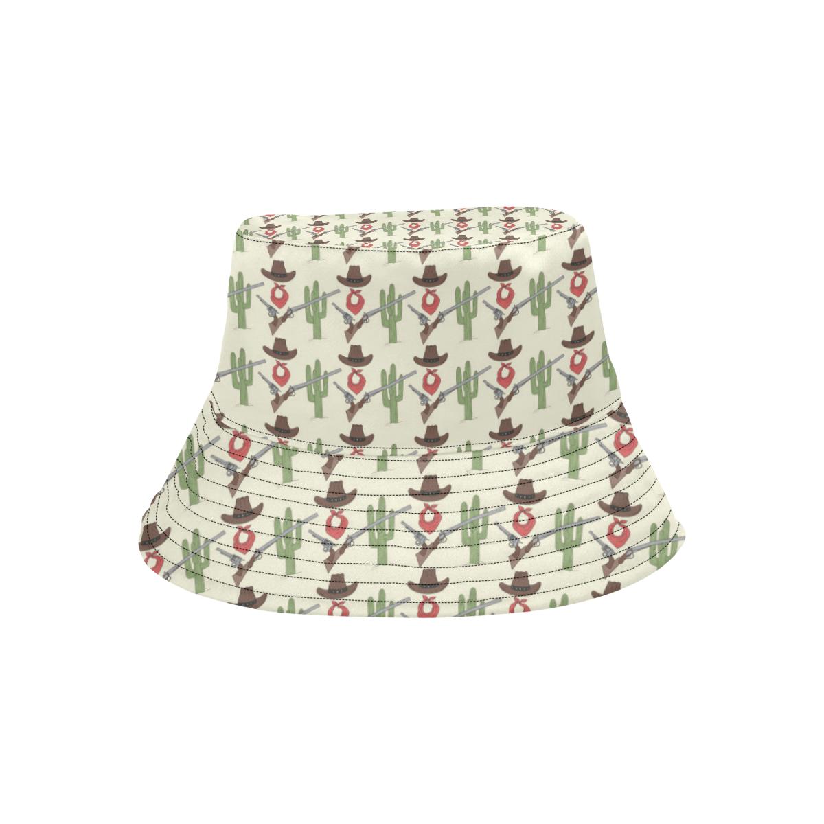 Western Cowboy Print Unisex Bucket Hat