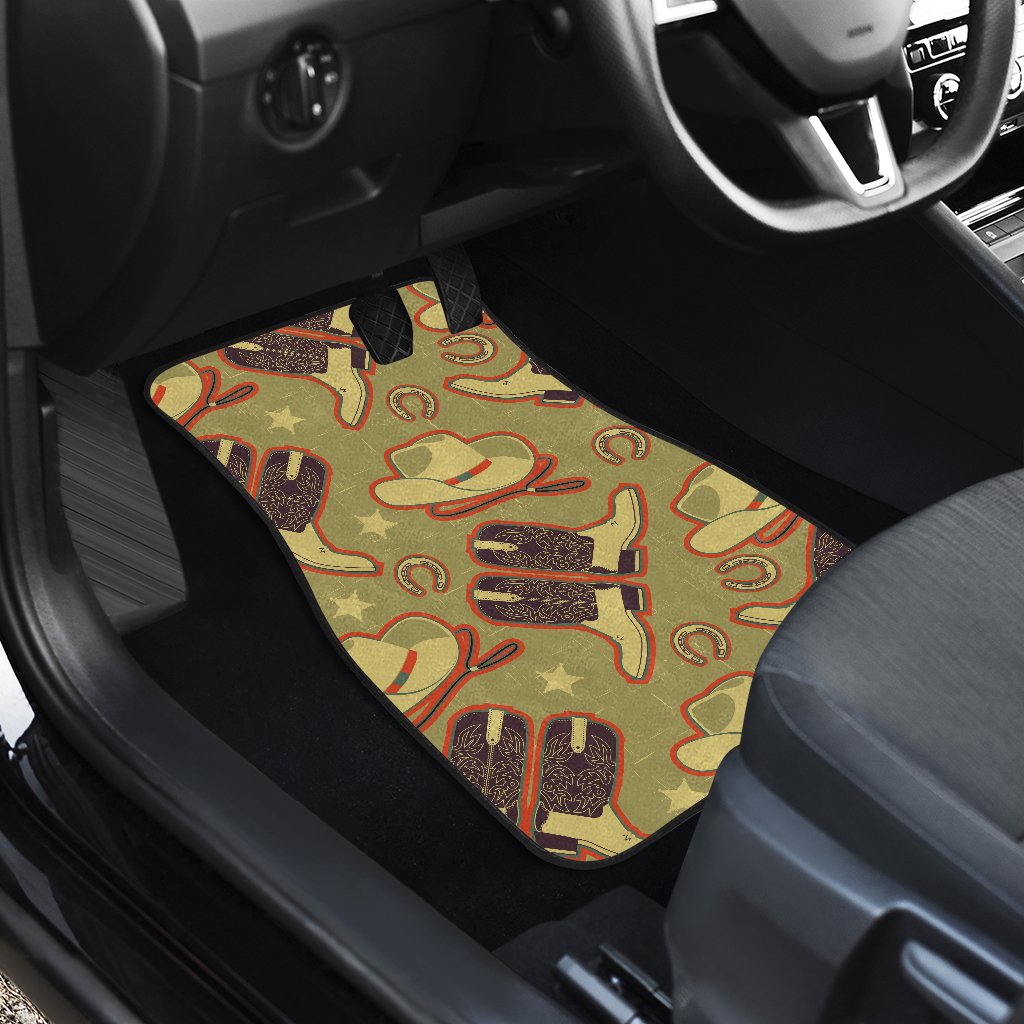 Western Cowboy Themed Car Floor Mats
