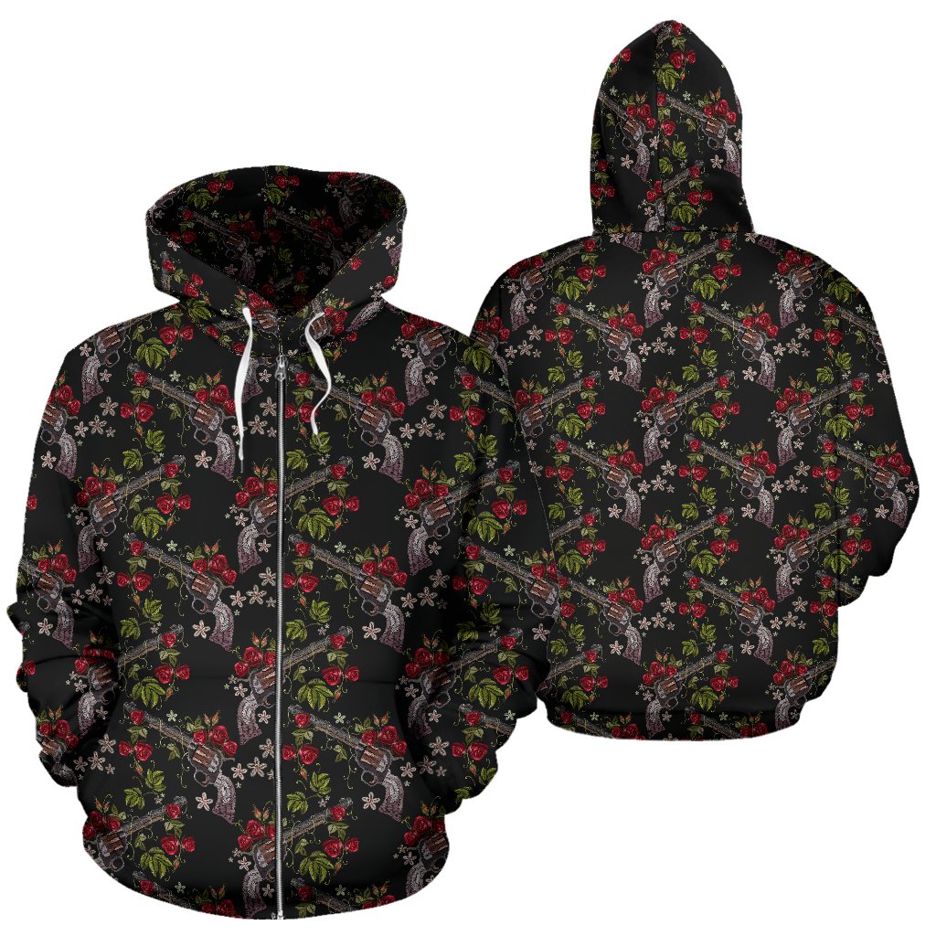 Western Design Zip Up Hoodie