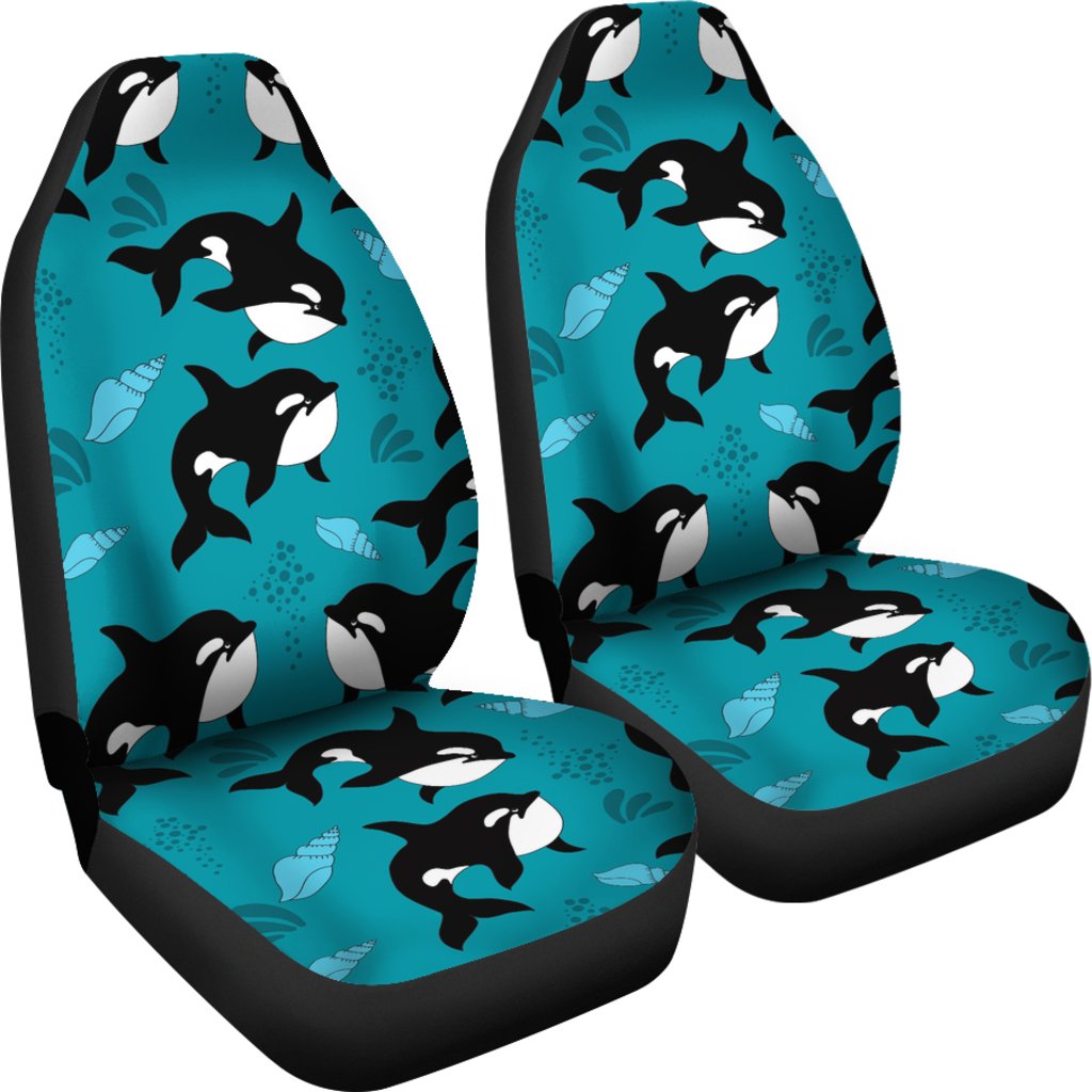 Whale Sea Design Themed Print Universal Fit Car Seat Covers