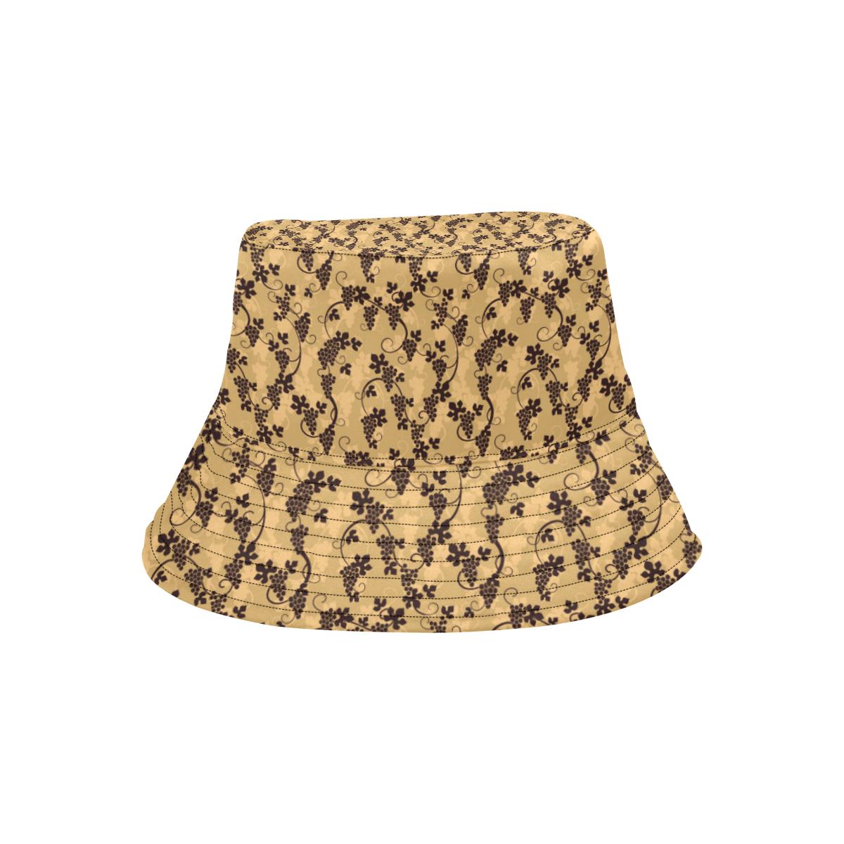 Wine Grape Design Print Unisex Bucket Hat