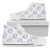 Wolf with Flower Print Design Women High Top Shoes