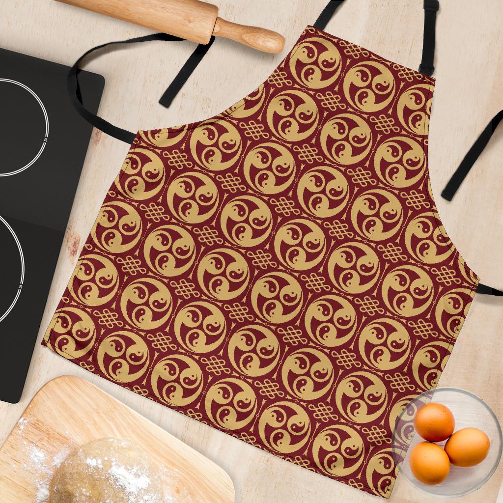 Yin Yang Style Pattern Design Print Women Apron