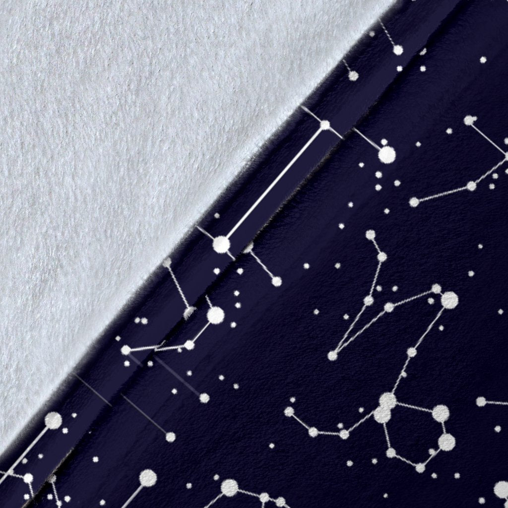 Zodiac Pattern Design Print Fleece Blanket